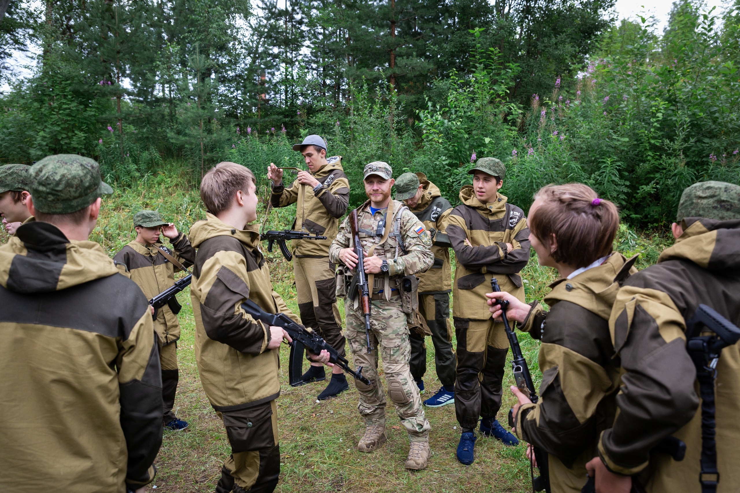 На занятиях  «Добровольца» и Северо-cлавянской общины