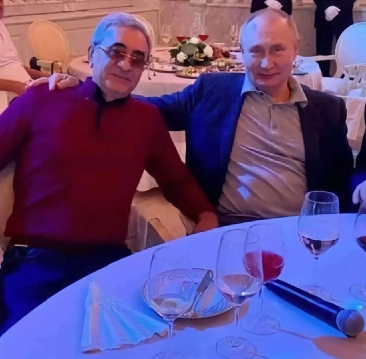 Путин и Рагимов в Азербайджане