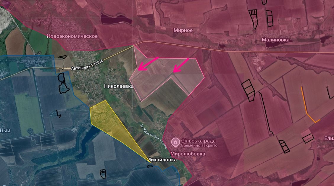 Ситуация в районе Николаевки на восточном фланге покровского направления по версии Анатолия Радова