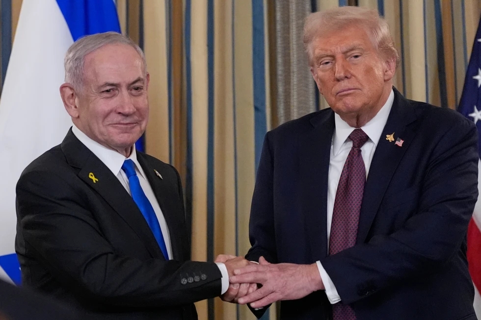 Премьер-министр Израиля Биньямин Нетаньяху и президент США Дональд Трамп. Фото: AP